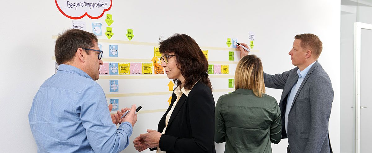 Simultanes Arbeiten am visualisierten Wertstrom
